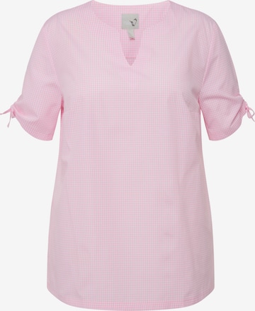 Ulla Popken Blouse in Roze: voorkant