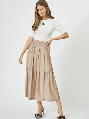 Jupe ' Hera' co'couture en beige