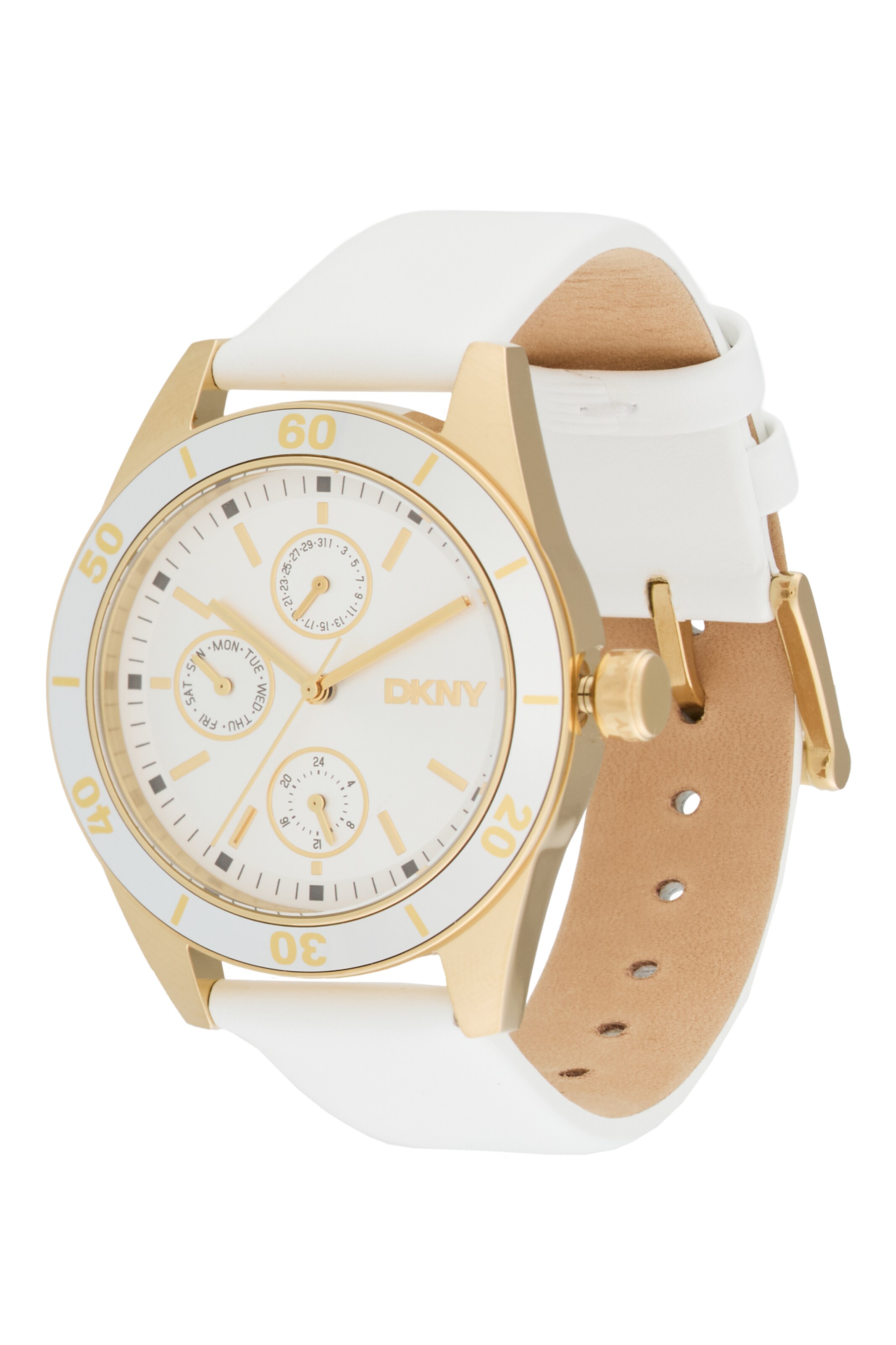 DKNY Analoginen kello värissä kulta: etupuoli