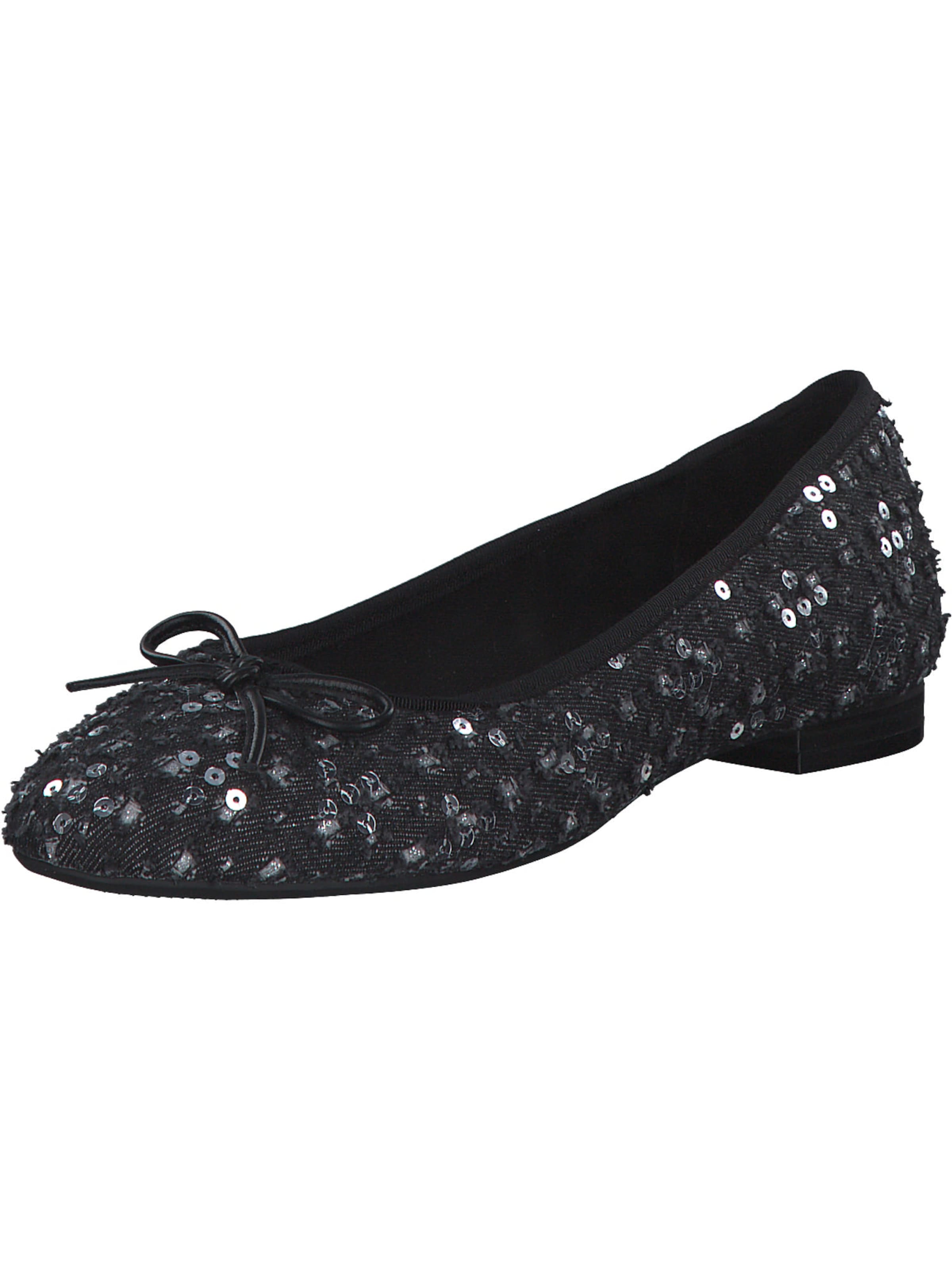 Ballerines '2300608' LA STRADA en noir : devant