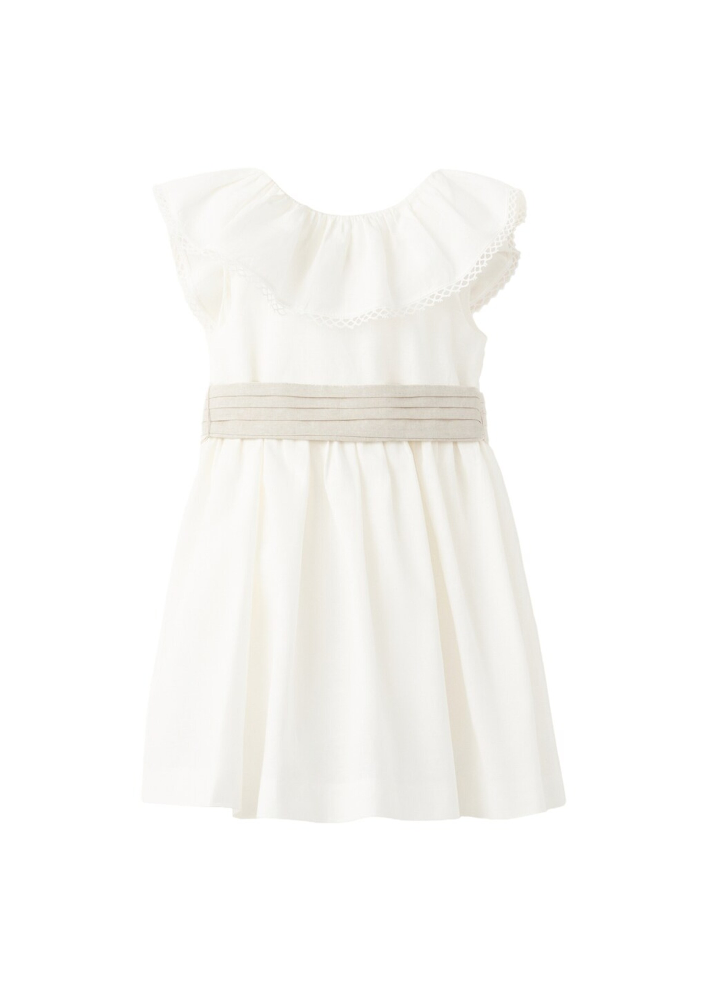 MANGO KIDS Dress 'Lina' in White: front