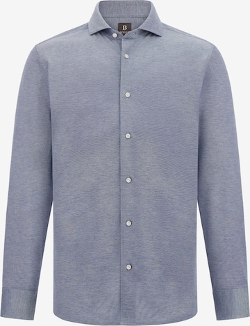 Coupe regular Chemise Boggi Milano en bleu : devant