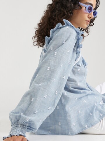 YAS Blouse 'YASISABEL' in Blauw