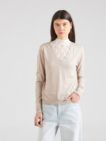 VILA Pullover 'ABELLA' in Beige: predná strana