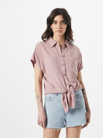 PIECES Bluse 'Vinsty' i pink: forside