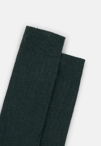 Chaussettes Boggi Milano en vert : au dessus
