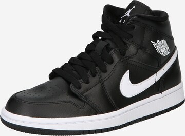 Sneaker înalt 'AIR JORDAN 1 MID' de la Jordan pe negru: față