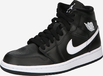 Jordan Sneakers hoog 'AIR JORDAN 1 MID' in Zwart: voorkant