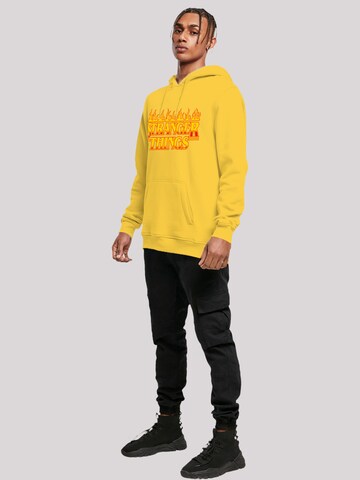 F4NT4STIC Sweatshirt 'Stranger Things Netflix TV Series' in Yellow