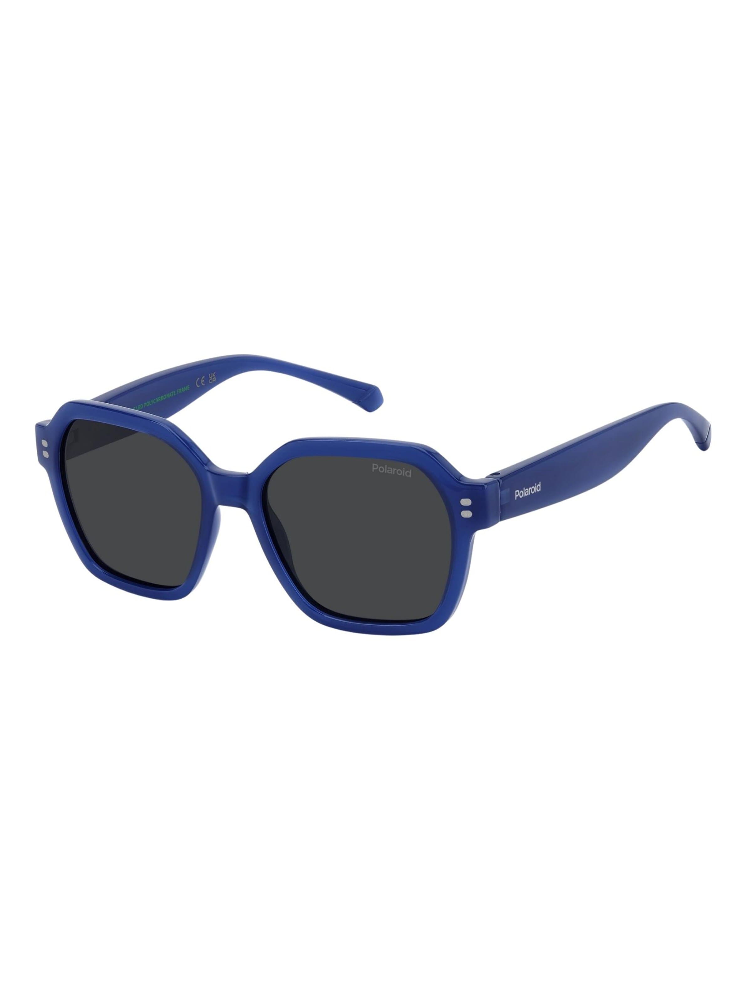 Lunettes de soleil Polaroid en bleu : devant