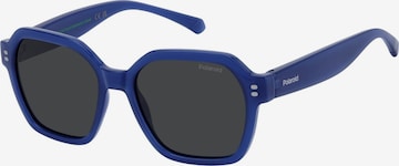 Lunettes de soleil Polaroid en bleu : devant