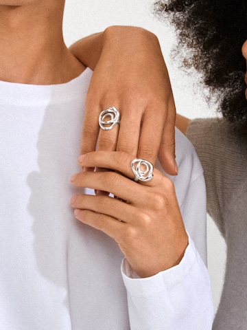Bague 'DIEGO' Pilgrim en argent : devant