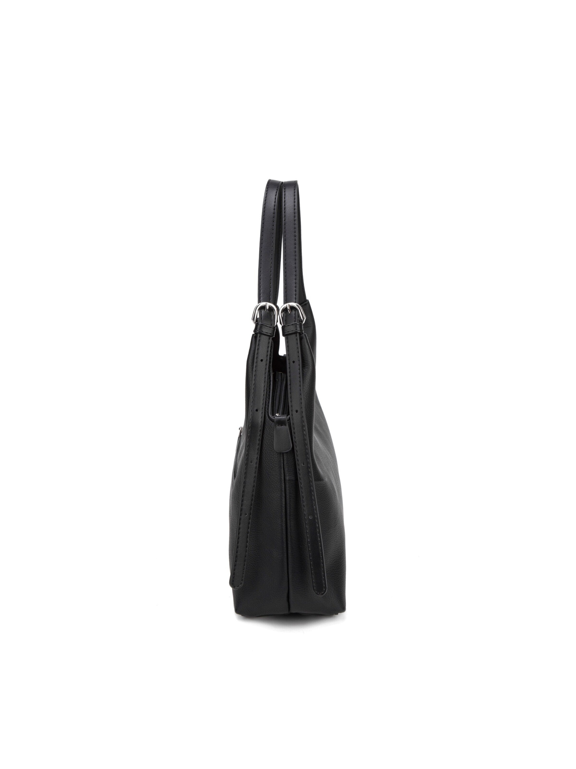 Borsa a spalla 'Borsa a Spalla Hobo David Jones Ecopelle Morbida Zip' di David Jones in nero