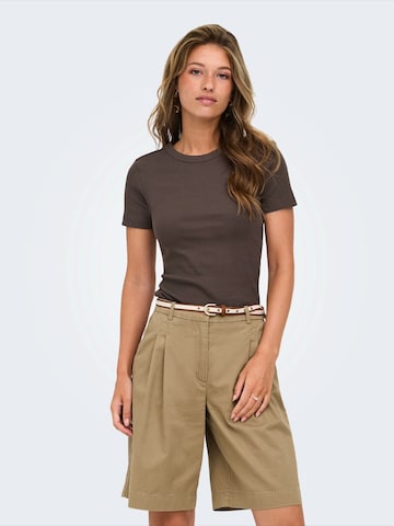ONLY Shirt 'ONLVAL' in Brown: front