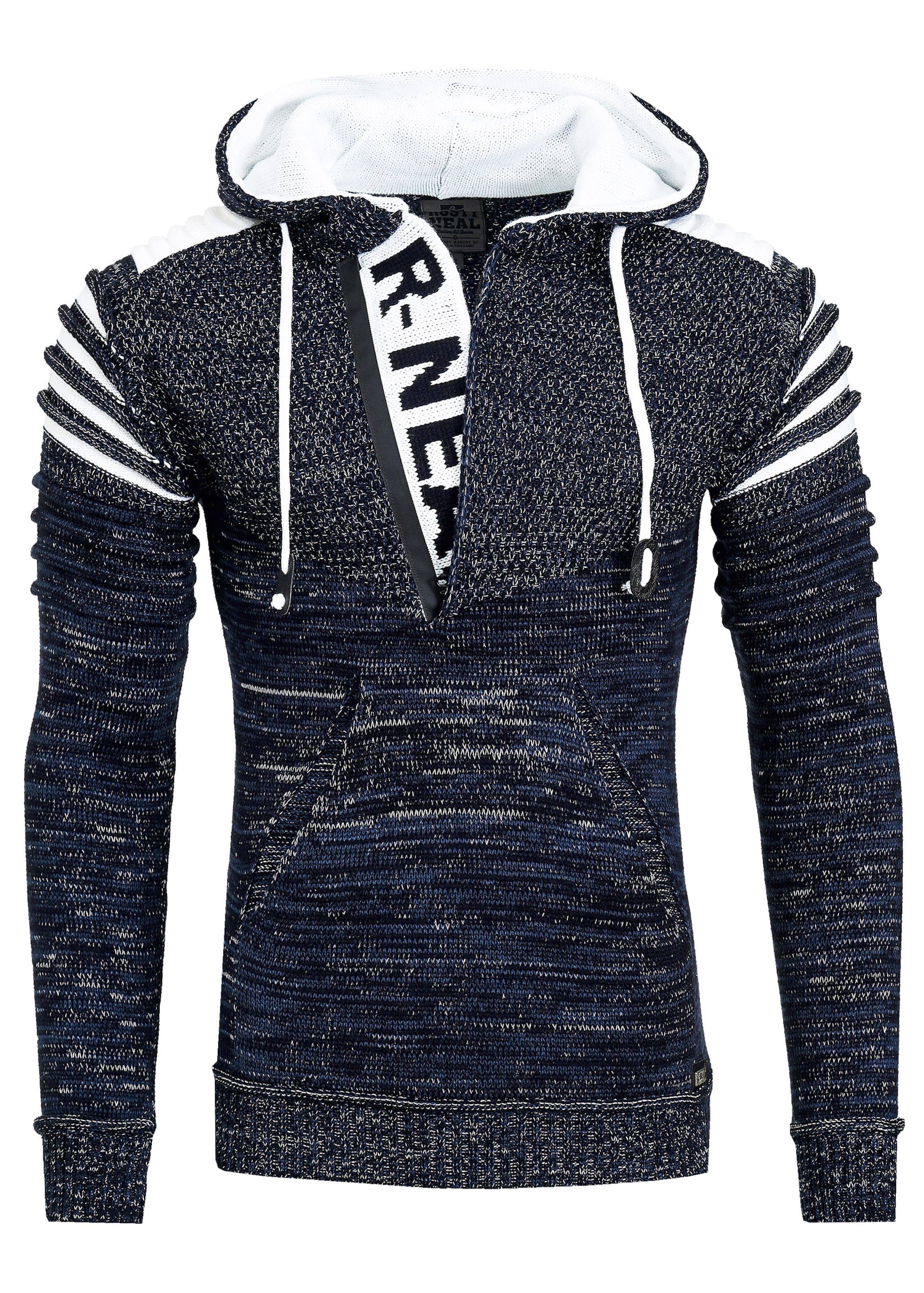 Rusty Neal Pullover in Blau: Vorderseite