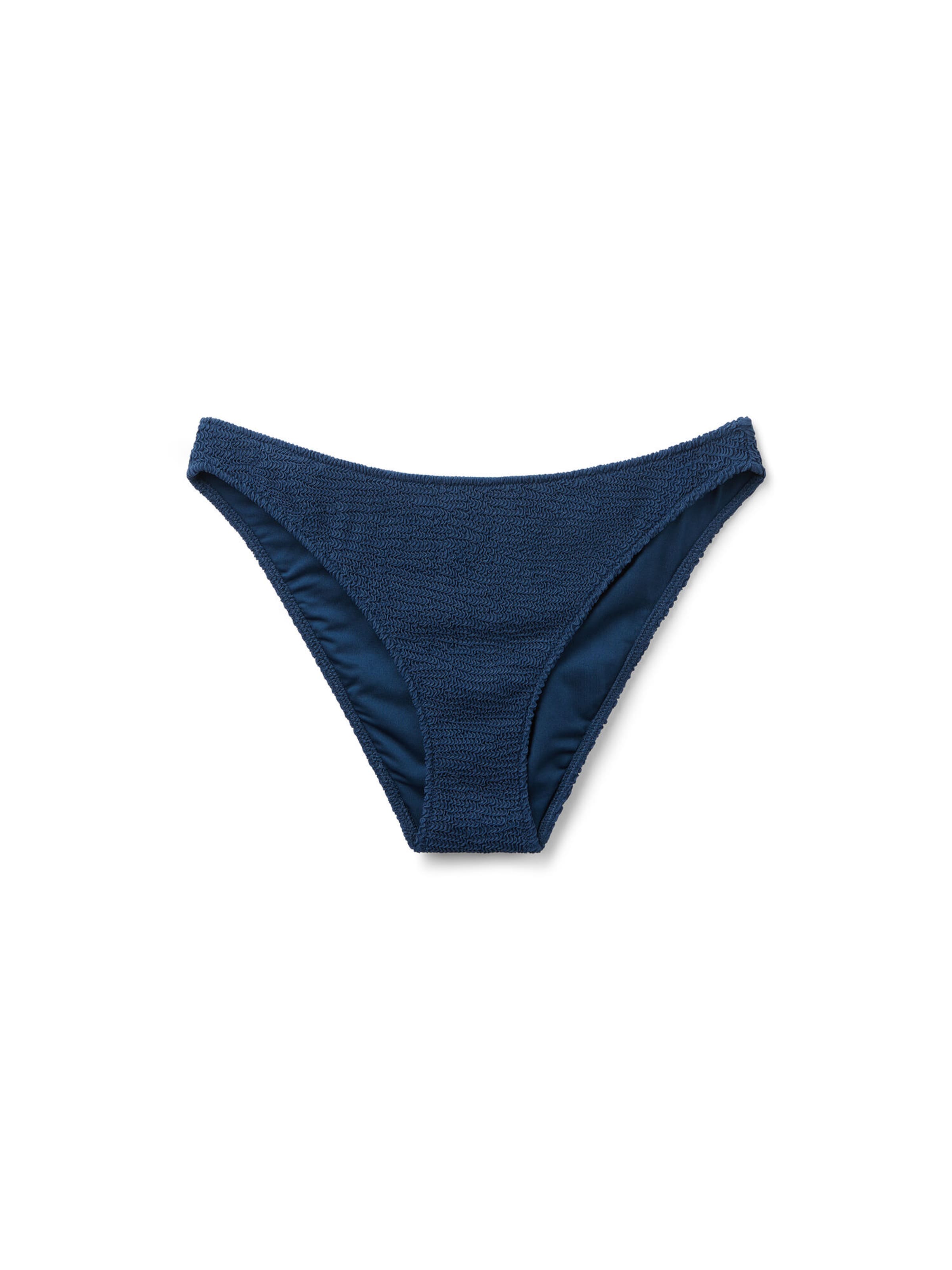 CALZEDONIA Bikini Bottoms 'Crinkle Waves' in Blue: front