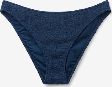 CALZEDONIA Bikini Bottoms 'Crinkle Waves' in Blue: front