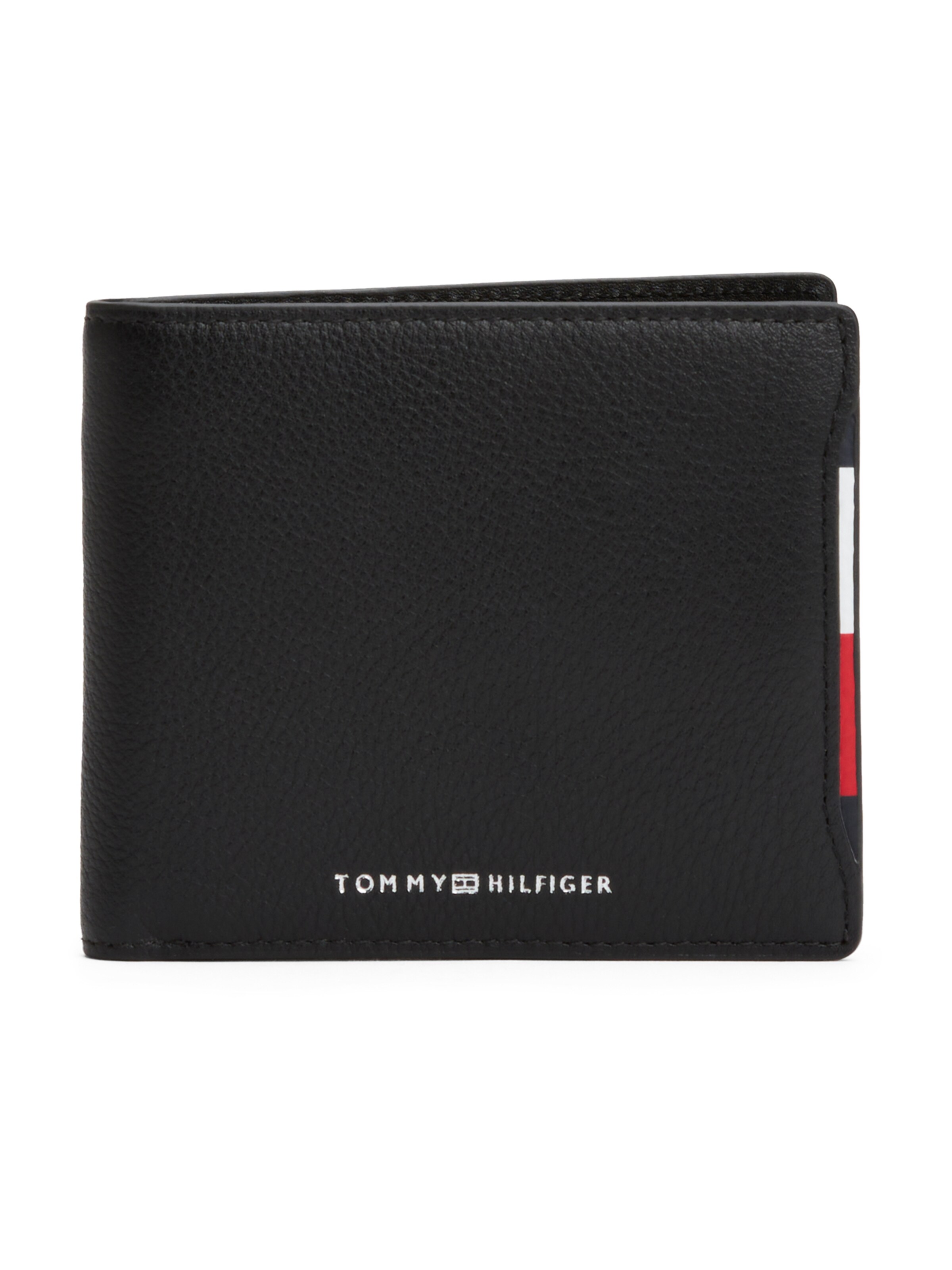 TOMMY HILFIGER Wallet in Black: front
