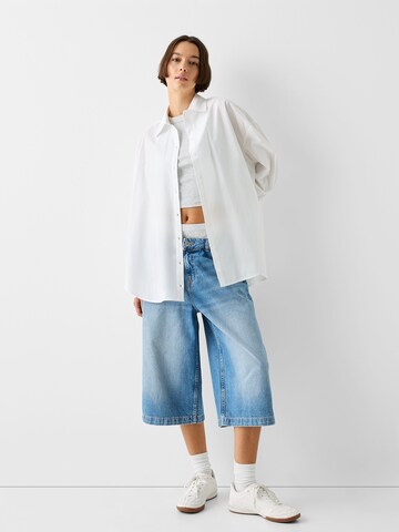 Chemisier Bershka en blanc