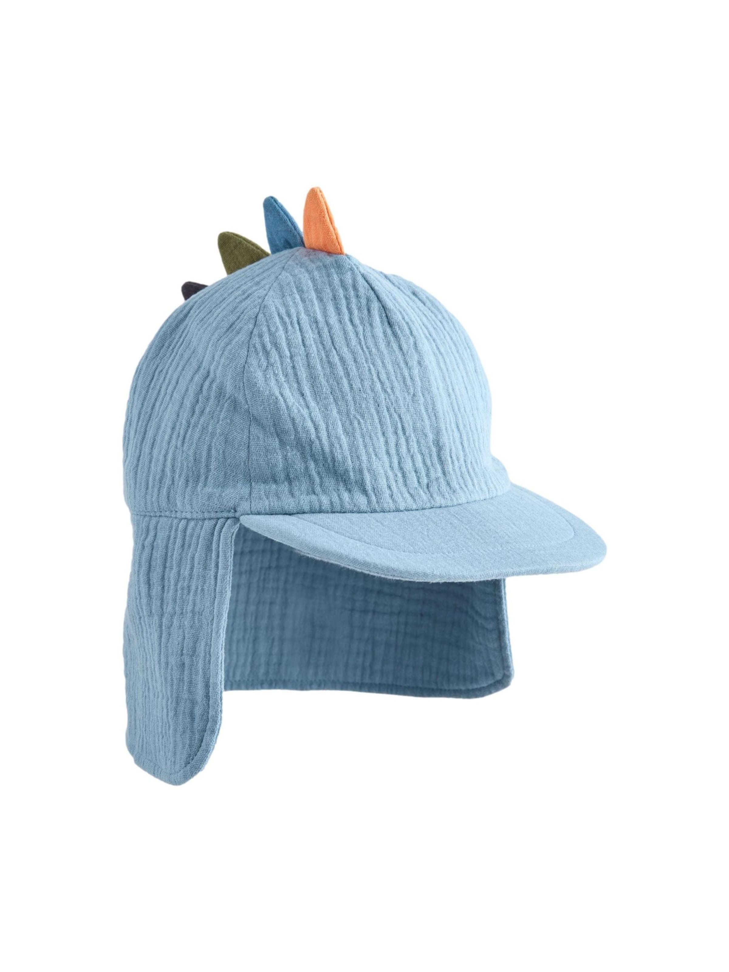 Next Hut in Blau: Vorderseite