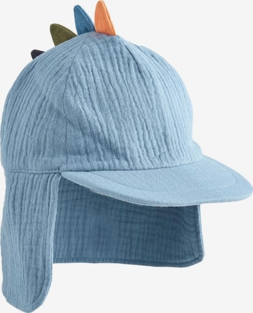 Next Hut in Blau: Vorderseite