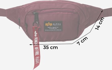 ALPHA INDUSTRIES Gürteltasche 'Crew' in Rot