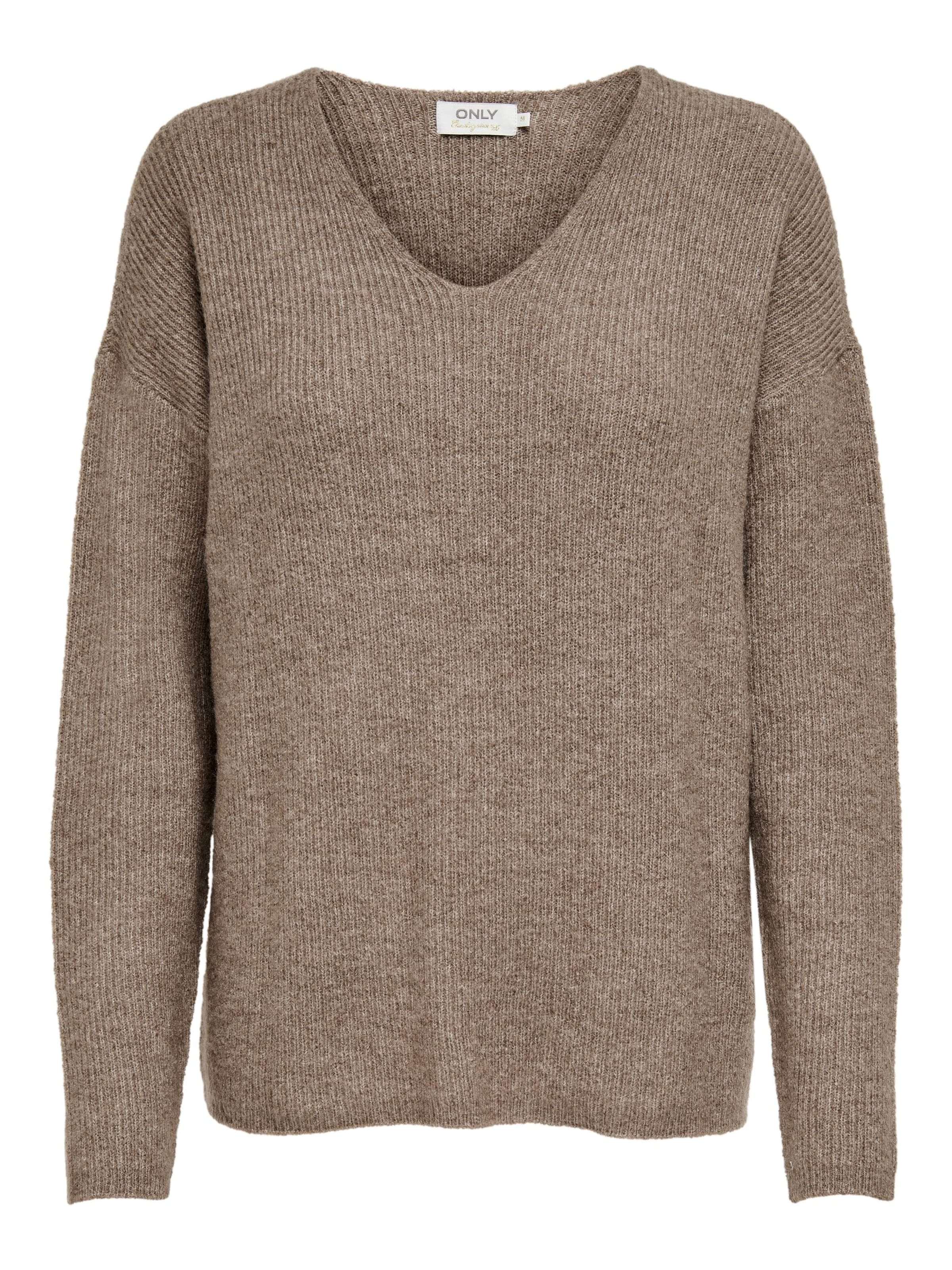 Pull-over 'ONLCamilla' ONLY en marron : devant