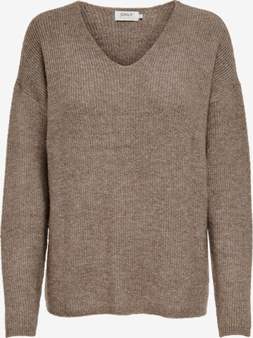 ONLY Sweater 'Camilla' in Brown: front