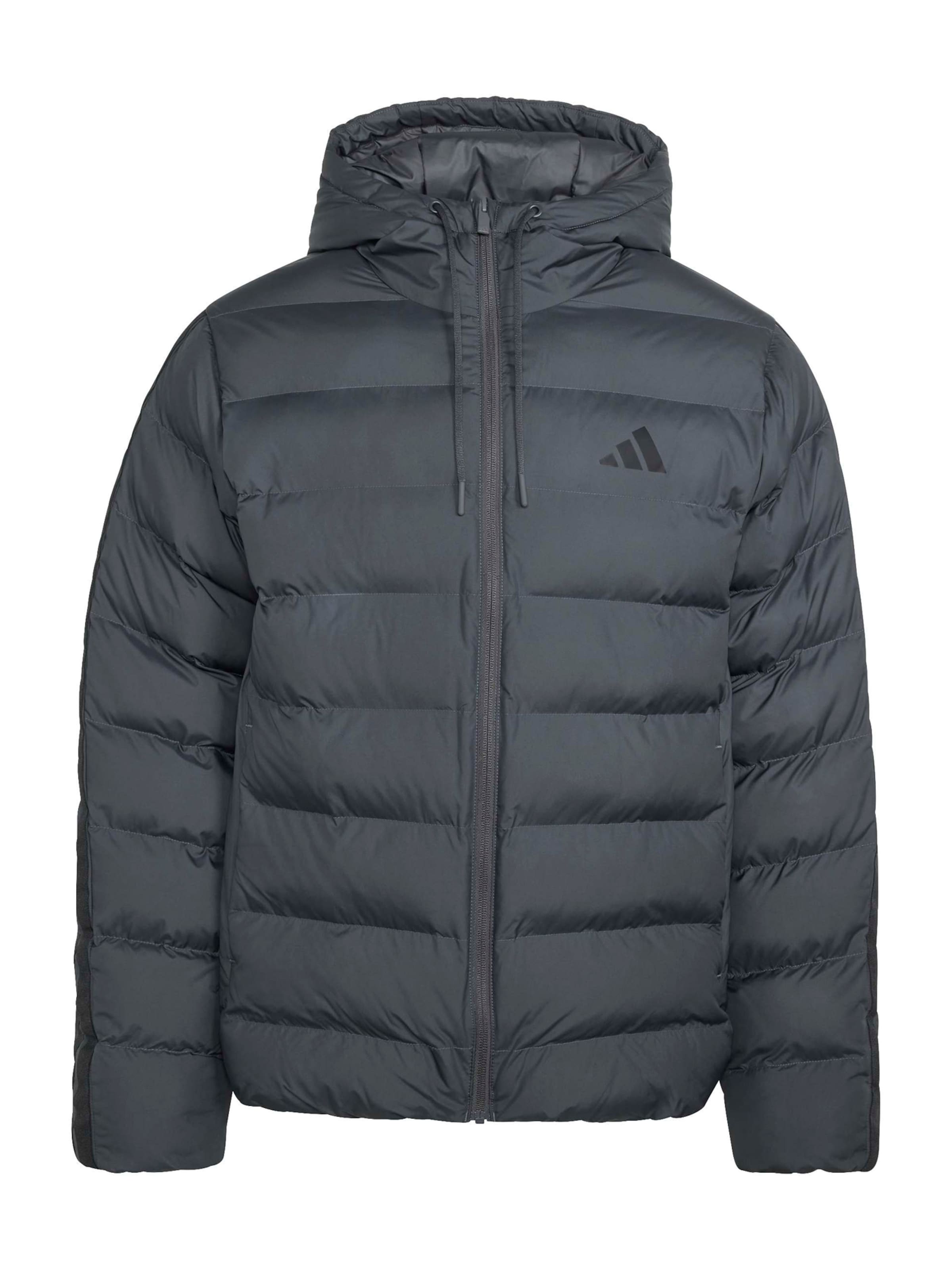 ADIDAS SPORTSWEAR Спортно яке 'ESS' в сиво: отпред