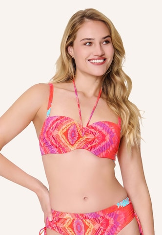LingaDore Balconette Bikinitop in Oranje: voorkant