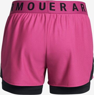 UNDER ARMOUR Regular Workout Pants 'Play Up' in Pink