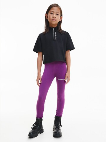 Calvin Klein Jeans - Skinny Leggings em roxo