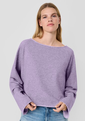 s.Oliver Sweatshirt 'Vintage' in Lila: Vorderseite
