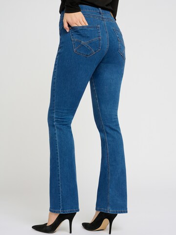 Cream Flared Jeans 'Lone' in Blue