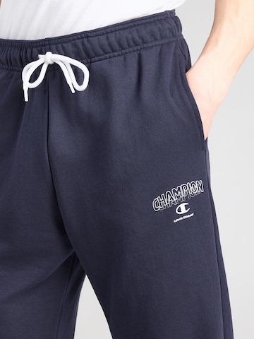 Champion Authentic Athletic Apparel Tapered Bukser 'Rib Cuff' i blå