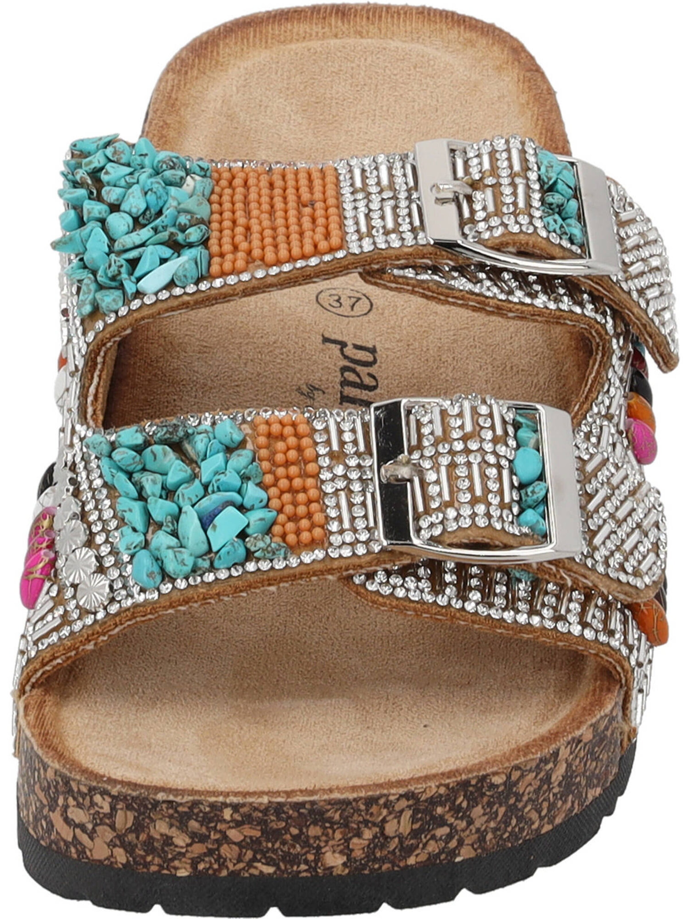 Palado by Sila Sahin Klapki 'Viha' w kolorze beżowy