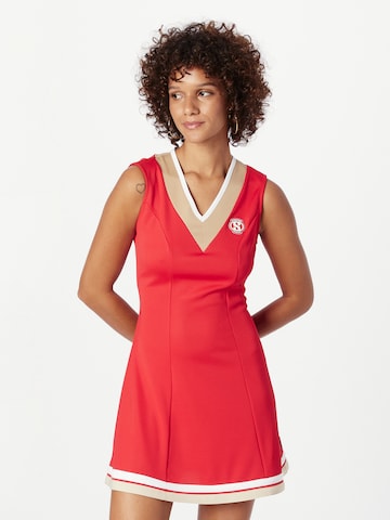 MAX&Co. Sukienka 'NET' w kolorze czerwony: przód
