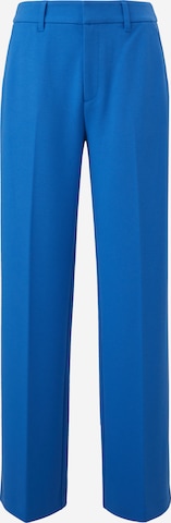 s.Oliver - Pierna ancha Pantalón de pinzas en azul: frente