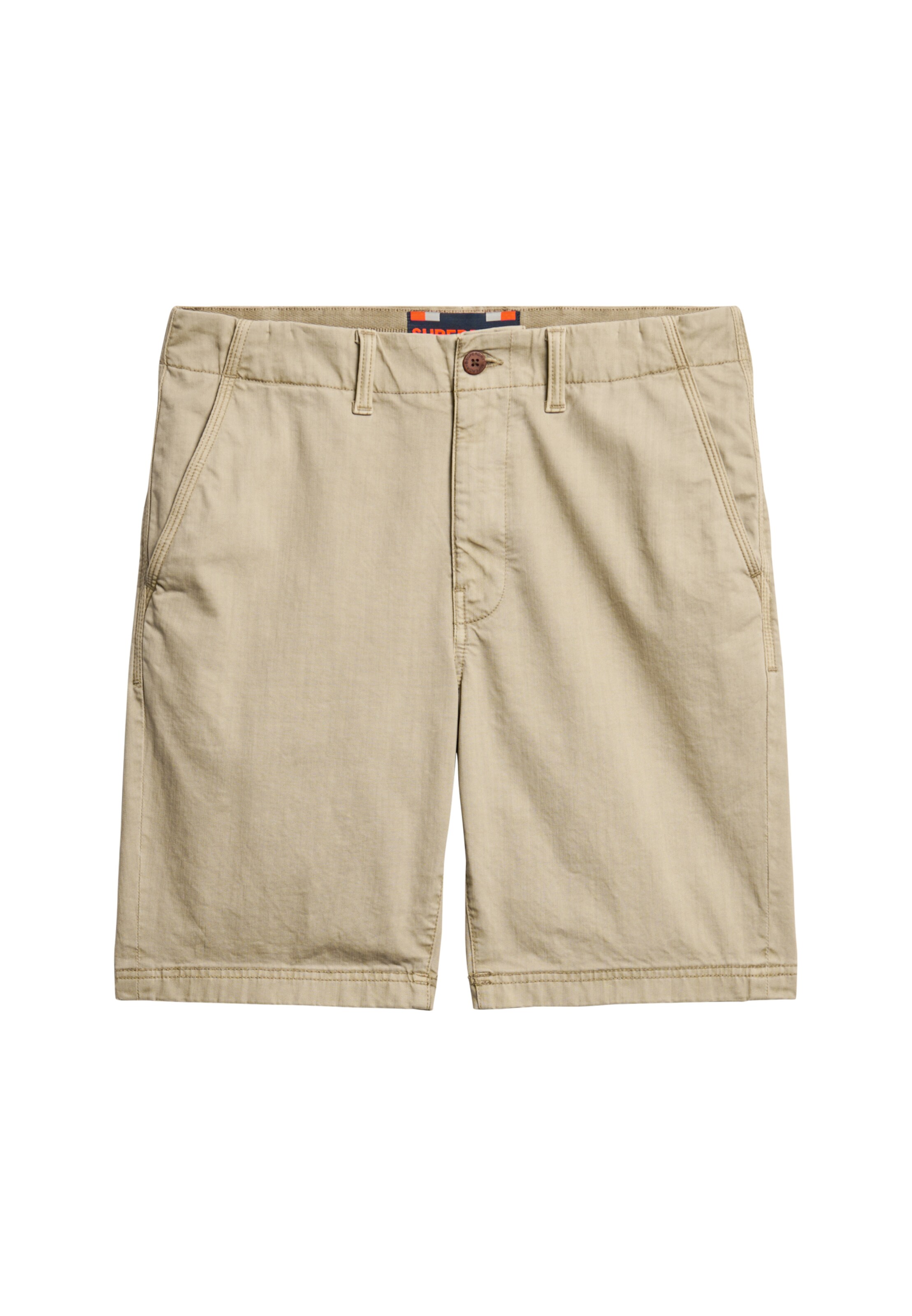Superdry Regular Chino in Bruin: voorkant