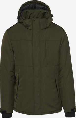 KOROSHI Between-season jacket in Green: front