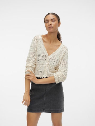 VERO MODA Knit cardigan 'Amalfi' in Beige