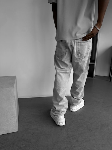 Baggy Jean 'Baggy Torn Jeans - Grey' Kleidermafia en gris