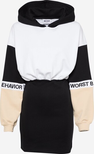 Worst Behavior Dress 'Suri' in Beige / Black / White, Item view