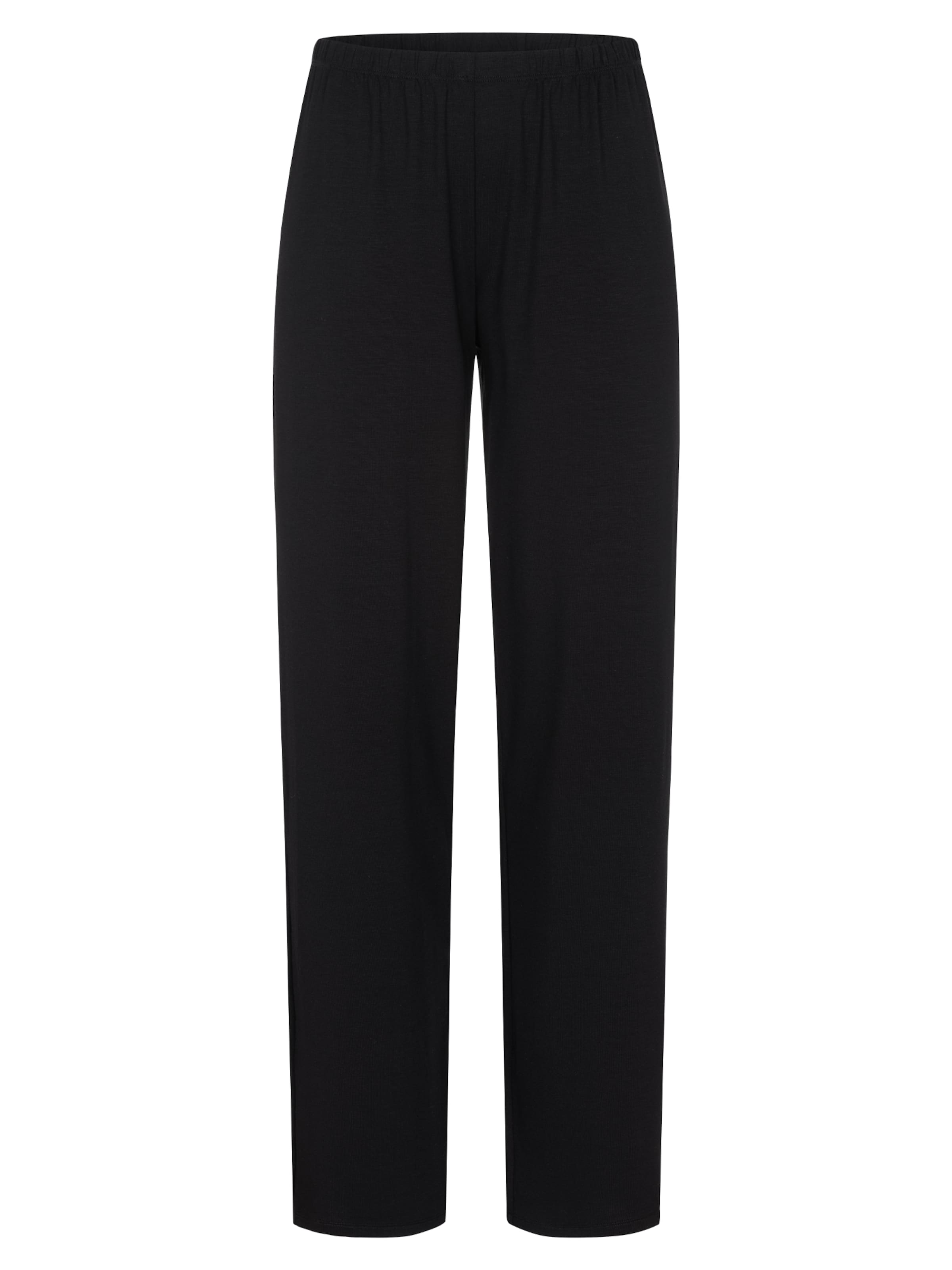 Erlich Textil - Calças de pijama ' LIGHT TOUCH' em preto: frente