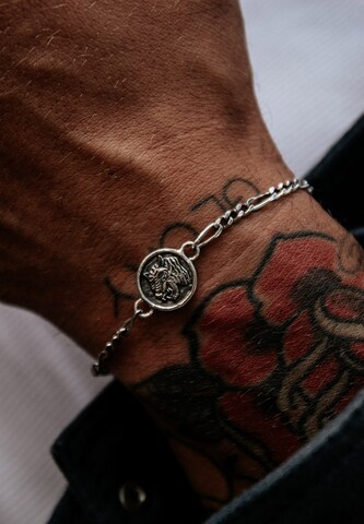 Bracelet 'Tiger' Haze&Glory en argent : devant