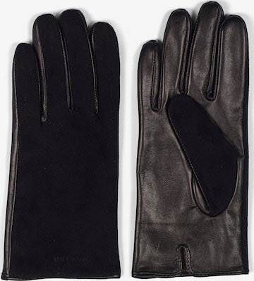 Mezzoguanti 'Women's Leather Gloves Luna Black' di Howard London in marrone: frontale