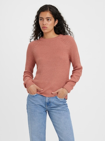 VERO MODA Sweter 'LEA' w kolorze różowy: przód