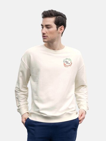 elhoSweater majica - bež boja: prednji dio