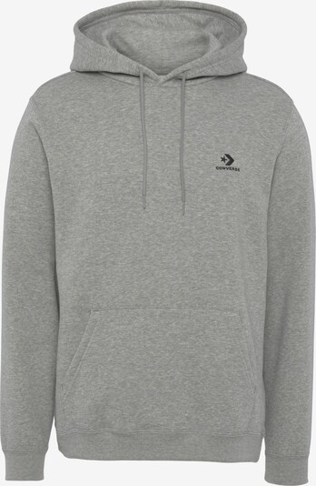 CONVERSE Sweat-shirt en gris chiné / noir, Vue avec produit