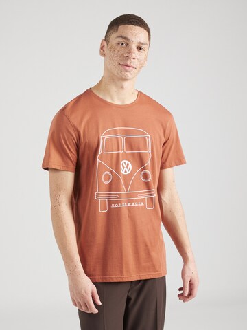 T-Shirt BLEND en marron : devant